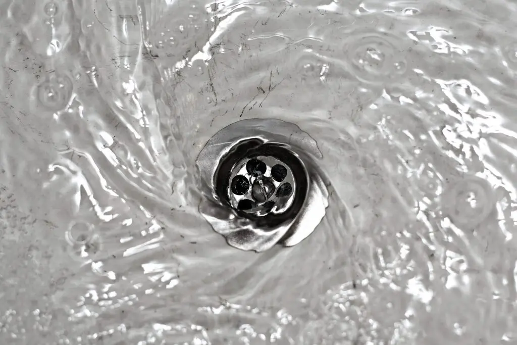 Drain line ready for inspection after cleaning